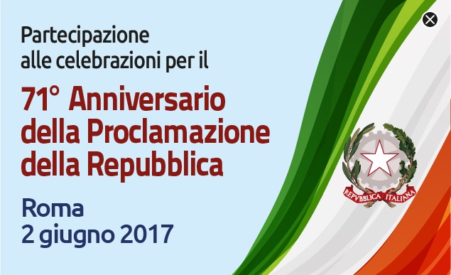 2 giugno – I sindaci in parata per il 71° anniversario della Repubblica, scadenza adesioni il 1 giugno