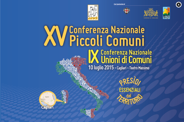 Il 10 luglio a Cagliari XV Conferenza nazionale Piccoli Comuni e IX Conferenza Unioni