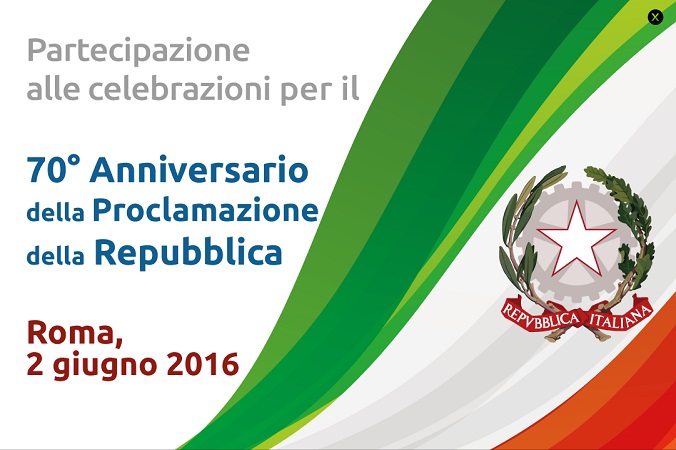Celebrazioni per il 70° Anniversario della Proclamazione della Repubblica Roma, 2 giugno 2016