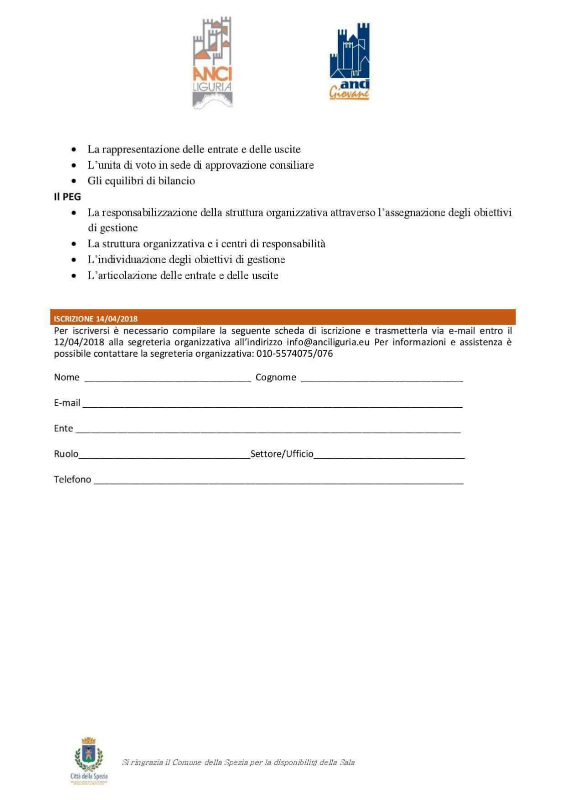 Anci Giovani – Sabato 14 aprile seminario sugli strumenti della programmazione amministrativa