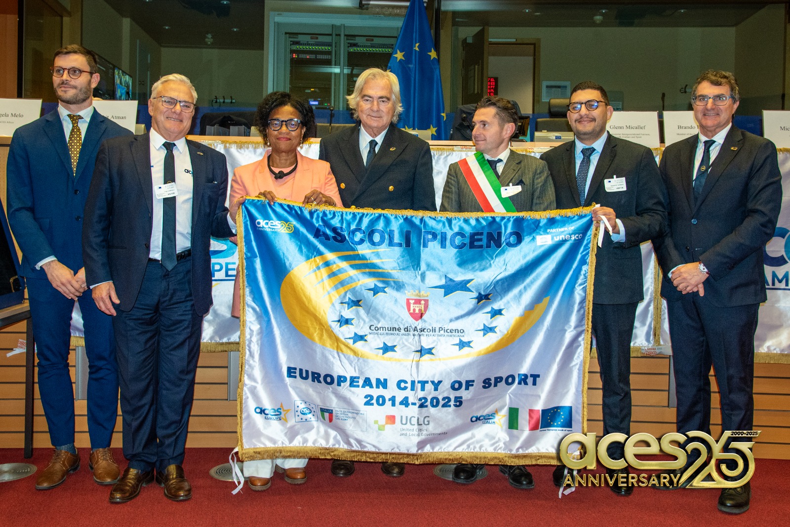 Sport, ACES Gala, record di Comuni premiati a Bruxelles presso il Parlamento europeo