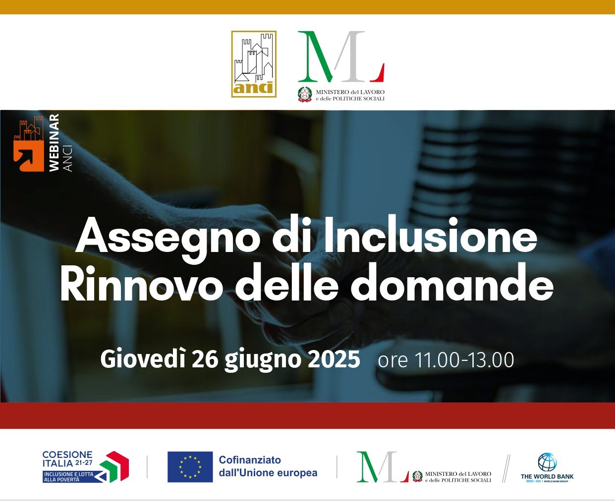 Assegno di inclusione, la registrazione del webinar sui rinnovi delle domande