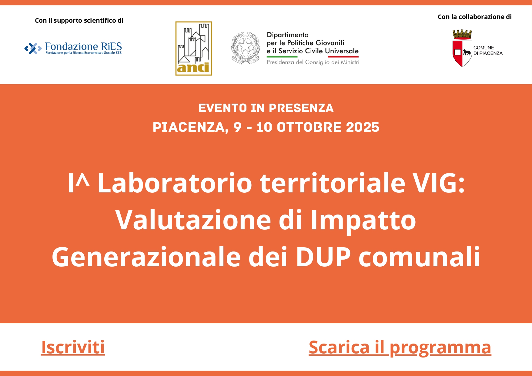 A Piacenza il primo laboratorio Anci su Valutazione Impatto Generazionale dei DUP comunali