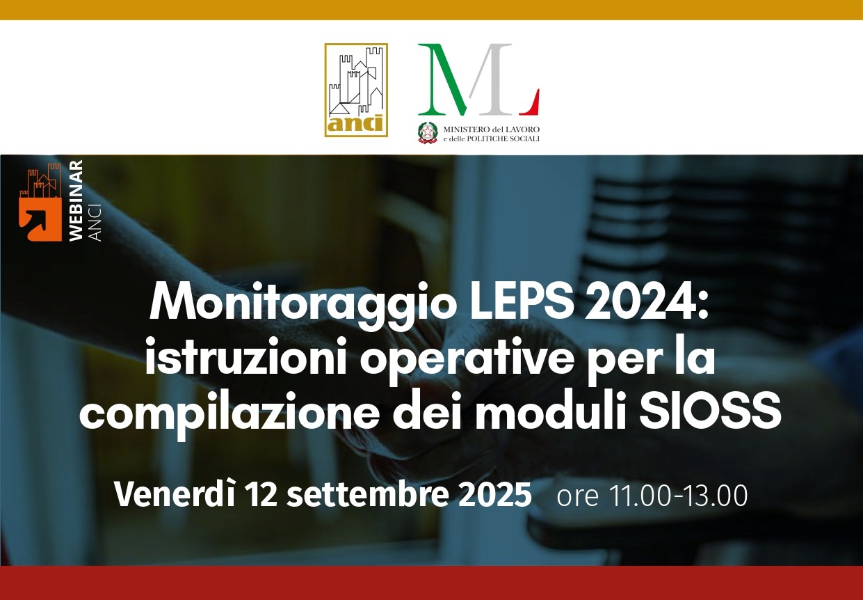 Webinar istruzioni operative per compilare i moduli SIOSS monitoraggio Leps 2024. La registrazione
