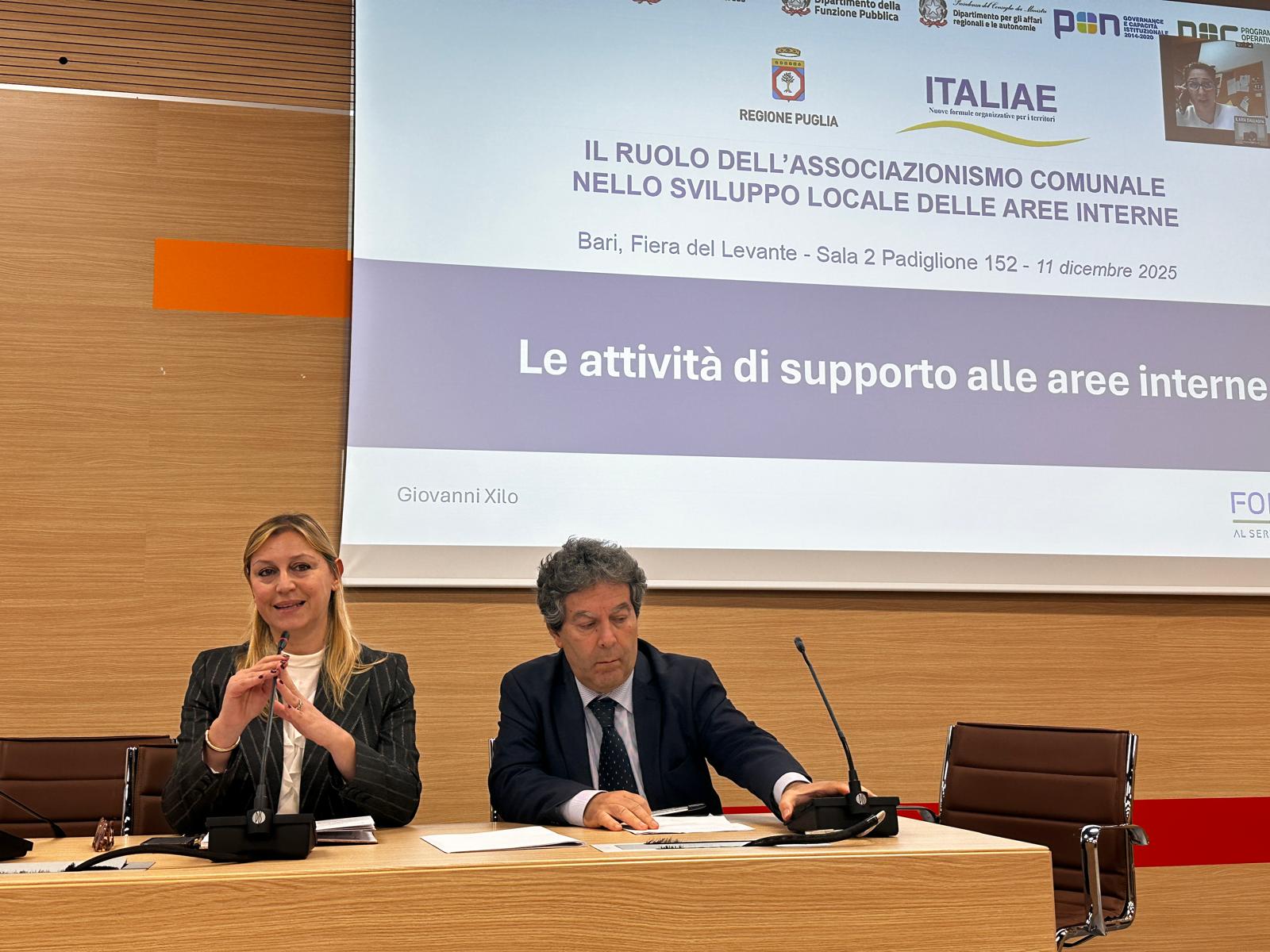 A Bari il workshop sul ruolo dell’associazionismo comunale nello sviluppo delle Aree Interne   