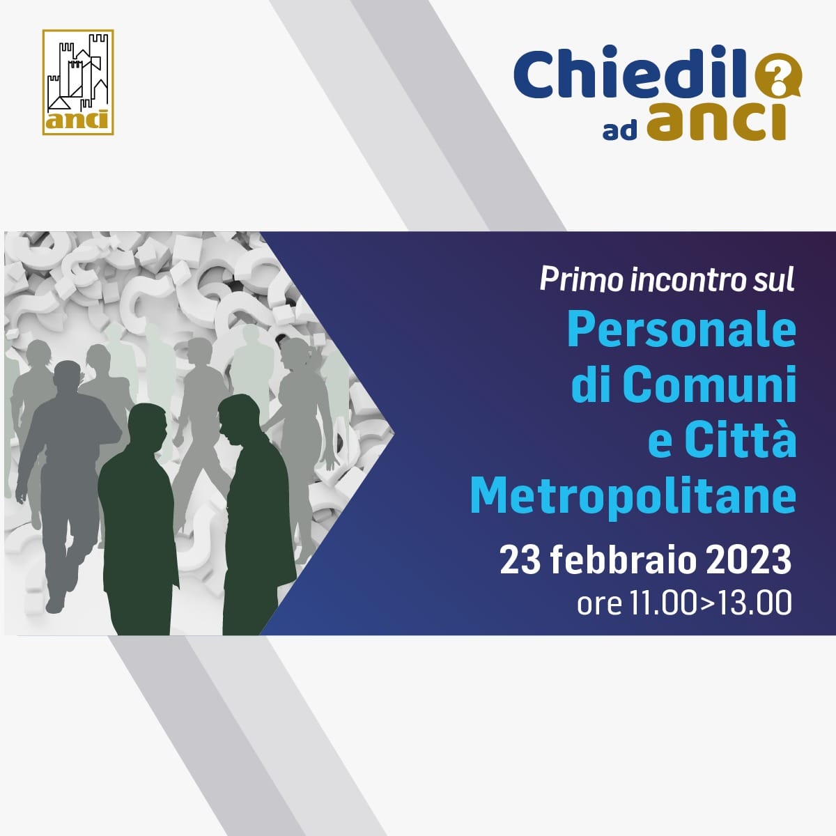 Il 23 febbraio al via “Chiedilo ad Anci”, il nuovo servizio online di supporto ai Comuni