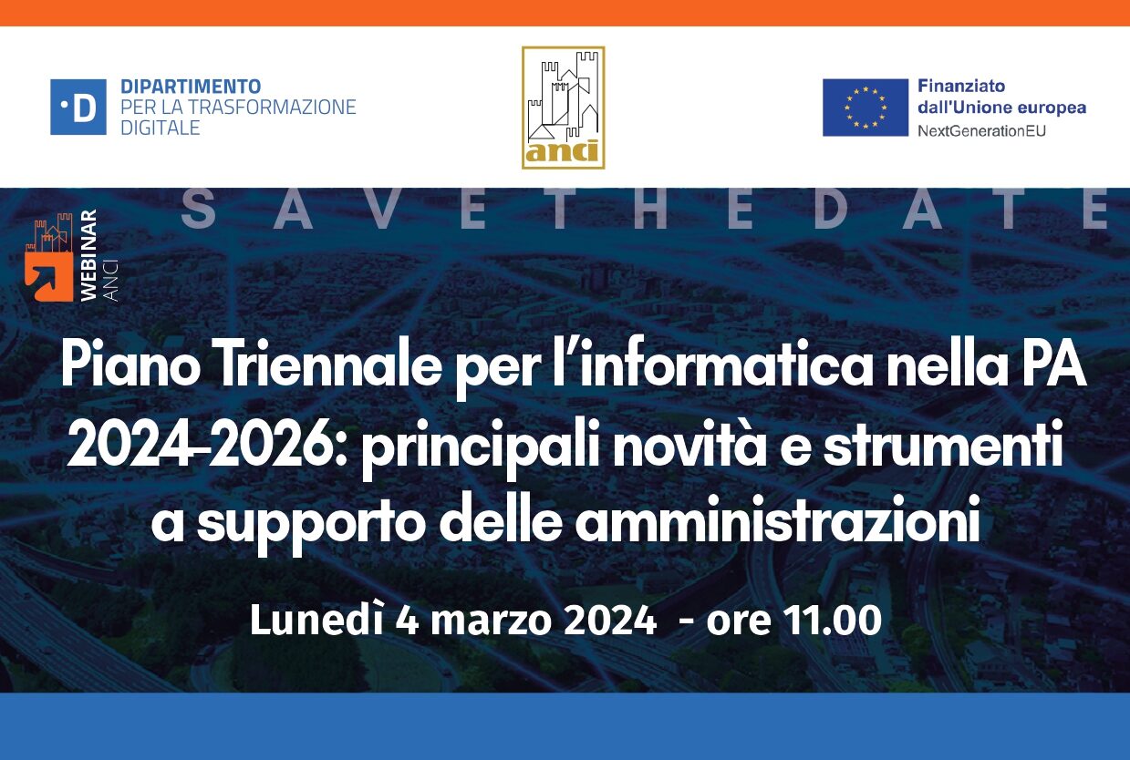 La registrazione e le slide del webinar “Piano Triennale per l’informatica nella PA 2024-2026”