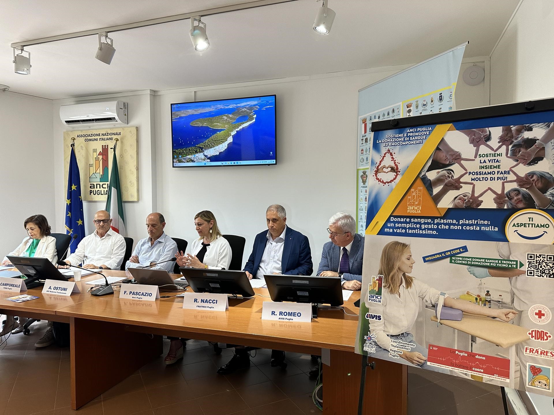 Associazioni Donatori, Coord. pazienti thalassemici, CIDP e Anci Puglia contro emergenza sangue