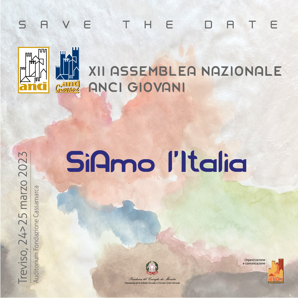 Il 24 e 25 marzo a Treviso la XII Assemblea annuale di Anci Giovani
