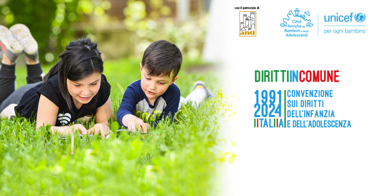 Tutte le info ai Comuni per aderire alla campagna Anci-Unicef “Dirittincomune”