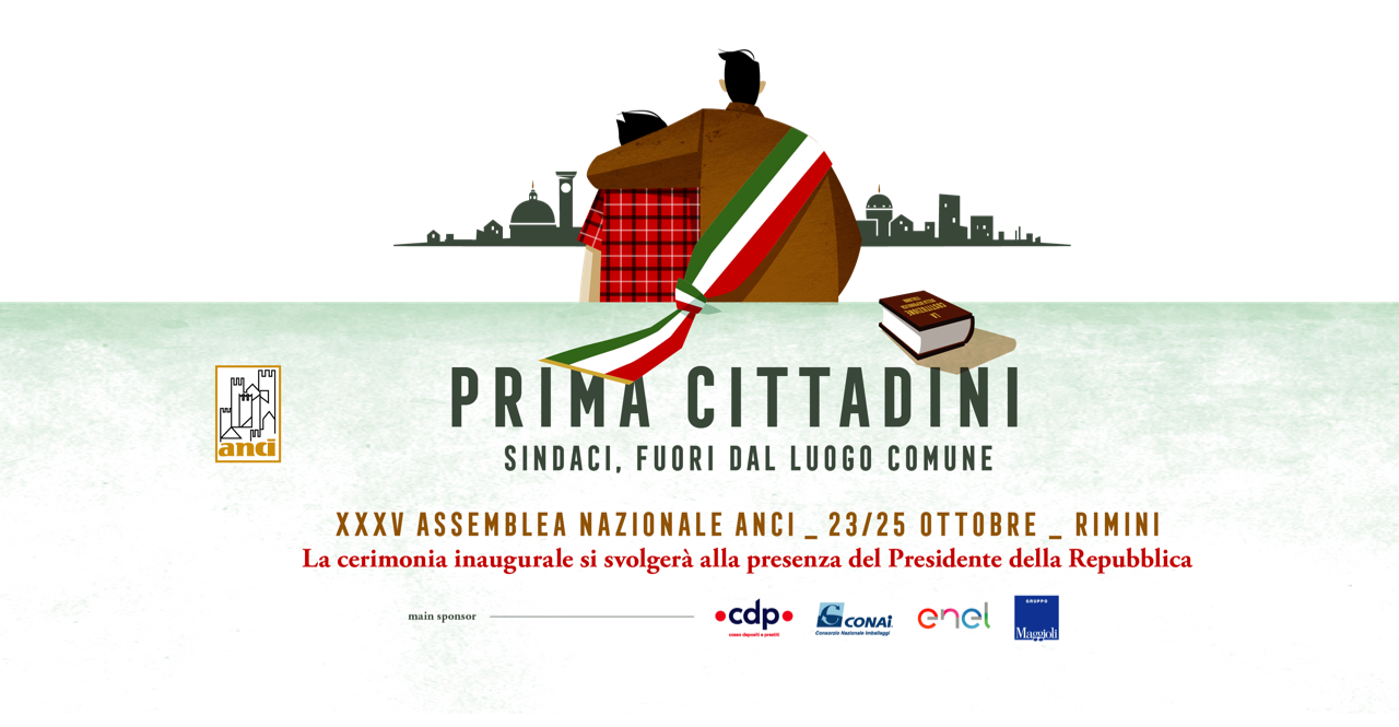 Dal 23 al 25 ottobre a Rimini la XXXV Assemblea annuale dell’Anci. Ecco tutte le info utili