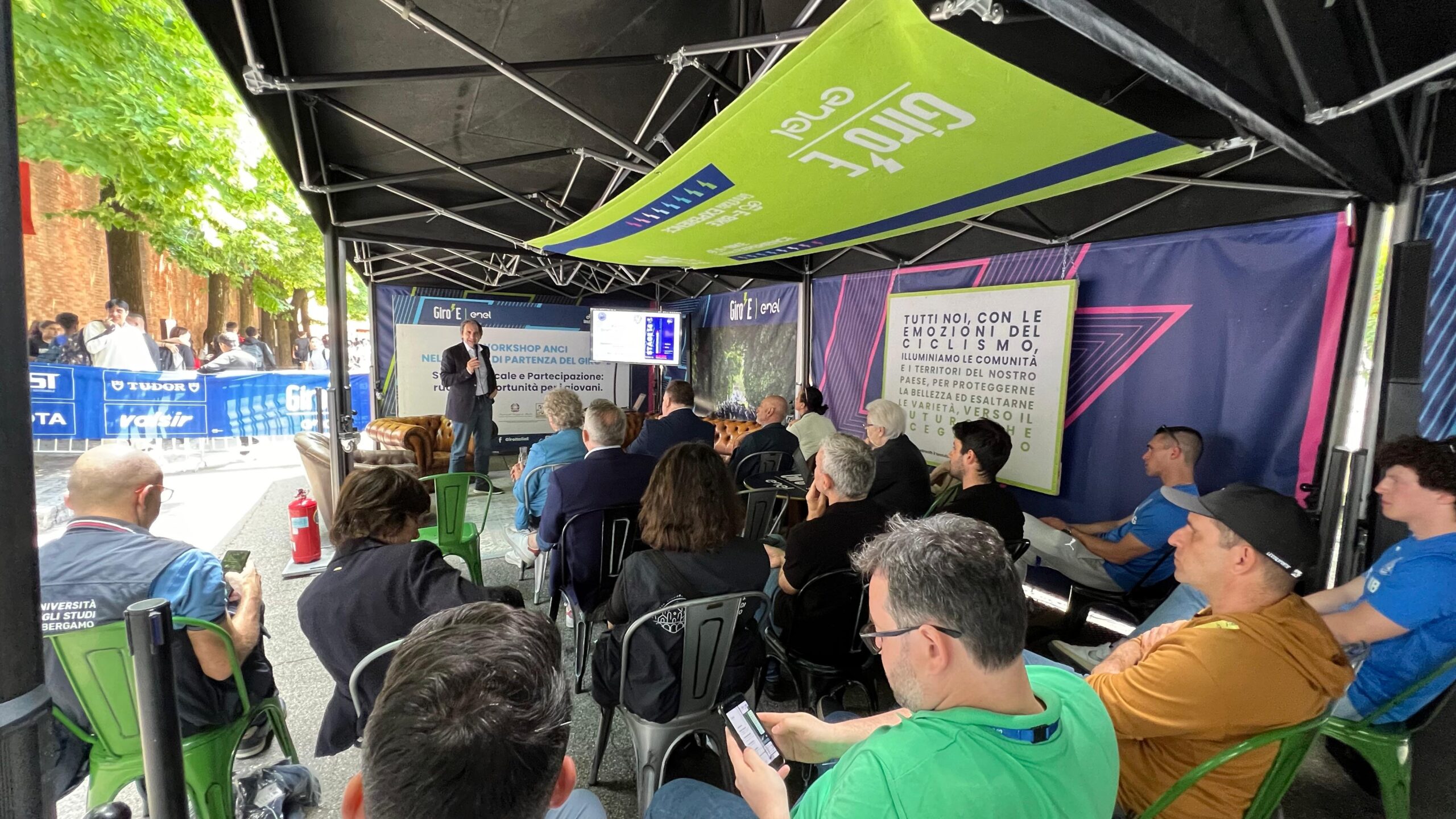 Giovani e “Lombardia ecosostenibile”: i workshop ANCI a Montichiari e Tirano al Giro-E